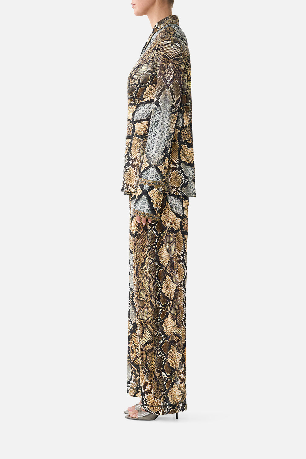 JERSEY RELAXED TROUSER WITH FLY FRONT ANIMALIA HEIRLOOMS