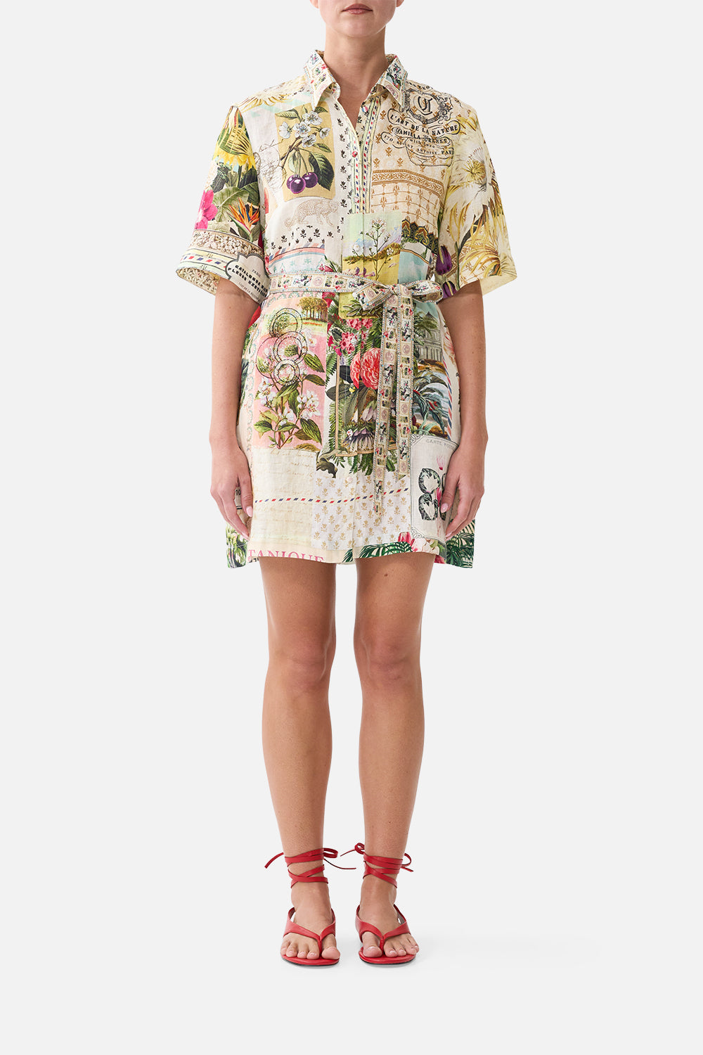 SHORT SHIRT DRESS LA BELLE BOTANIQUE