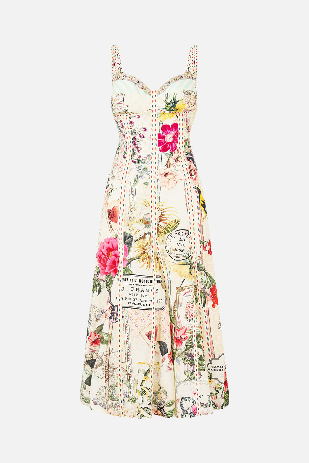 PANELLED MIDI DRESS LA BELLE BOTANIQUE