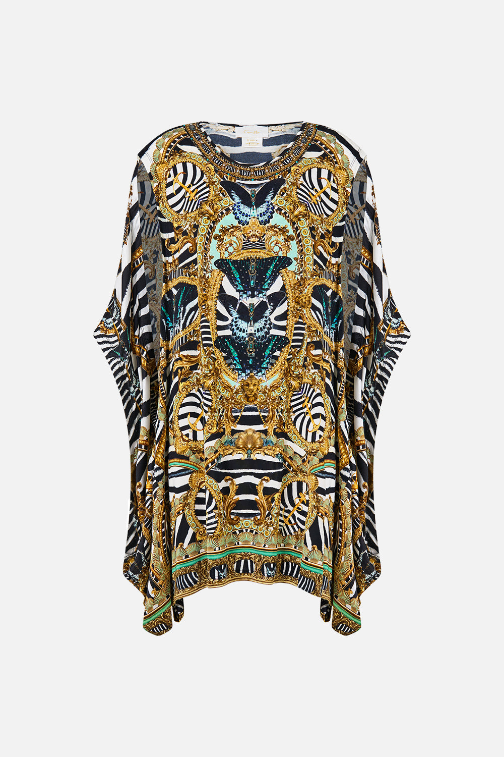 DRAPED SPLIT SLEEVE TOP ZIG ZAG ZOO