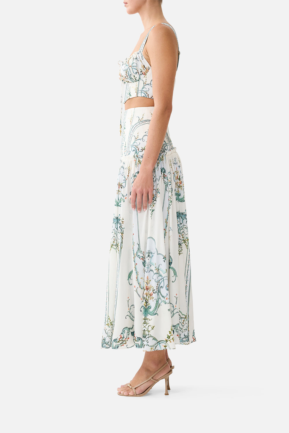 LONG SKIRT WITH CORSET WAIST BALLAD OF THE BIBLIOTHÈQUE