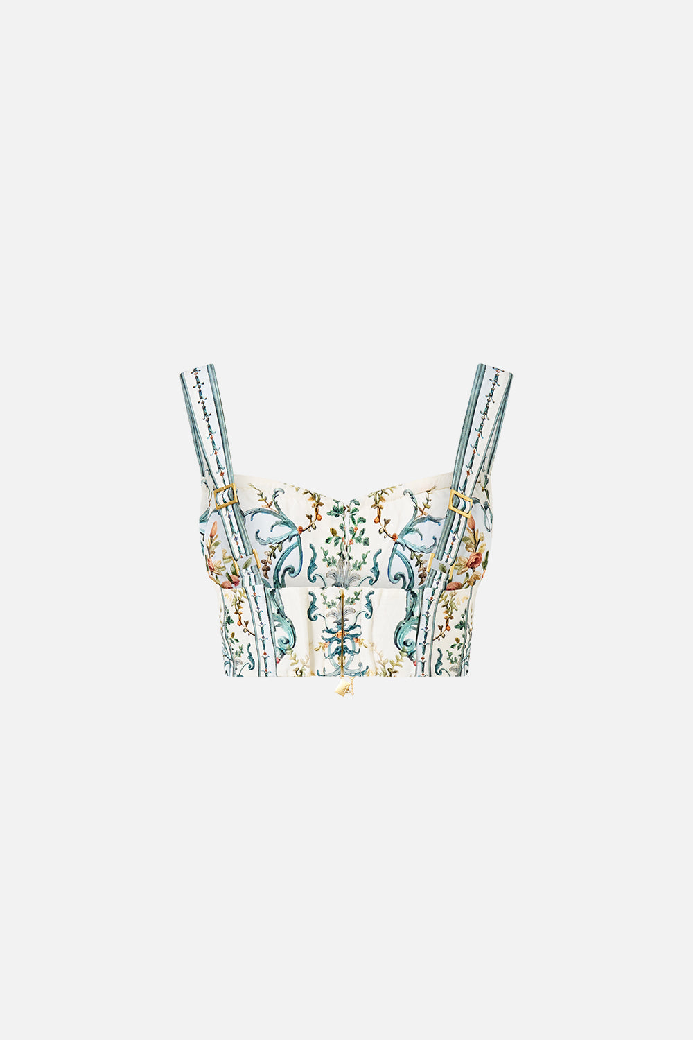 CROPPED CORSET TOP WITH GATHERED BUST BALLAD OF THE BIBLIOTHÈQUE