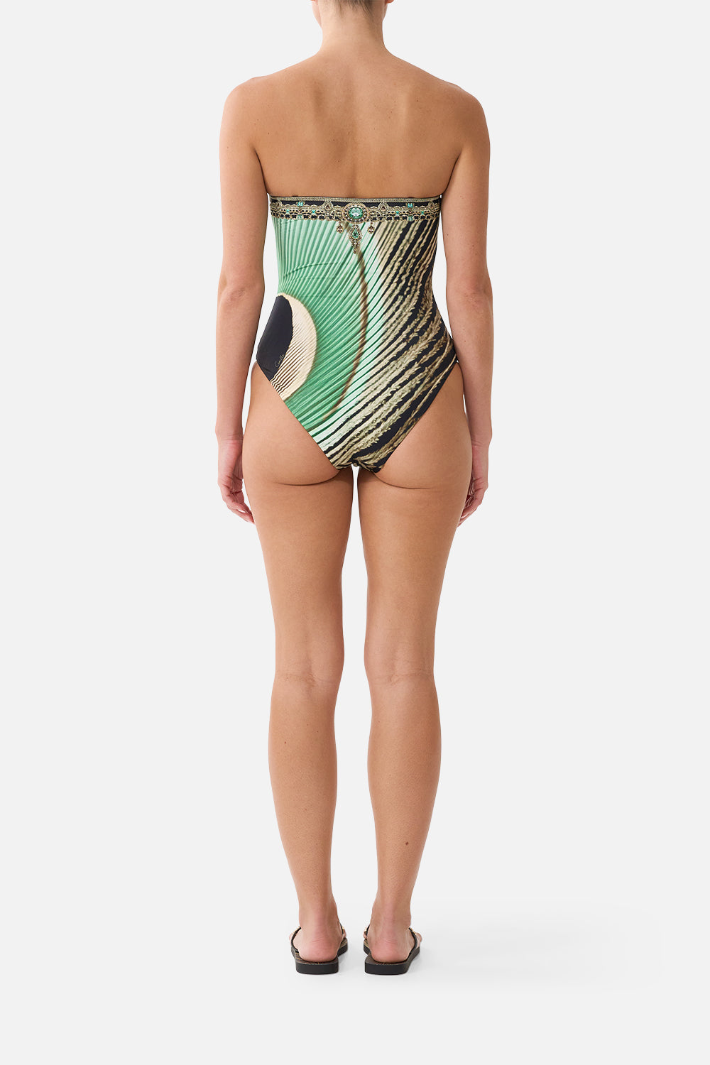 BANDEAU ONE PIECE W REMOVABLE STRAPS A WINK TO THE WILD