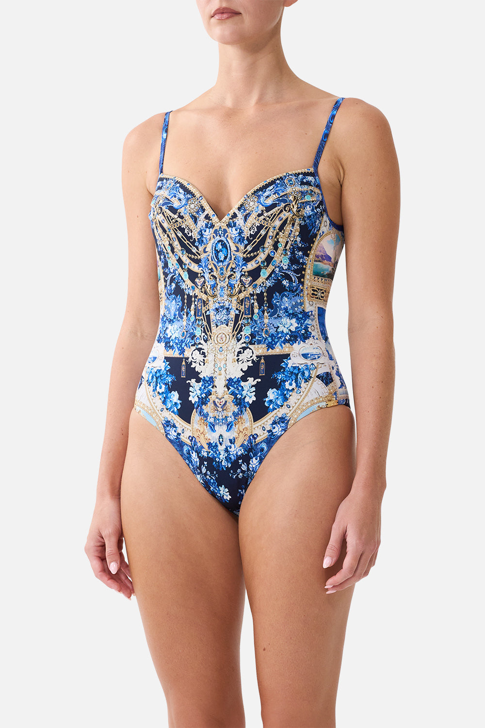 SWEETHEART NECK UNDERWIRE ONE PIECE SWEET SACRÉ BLEU