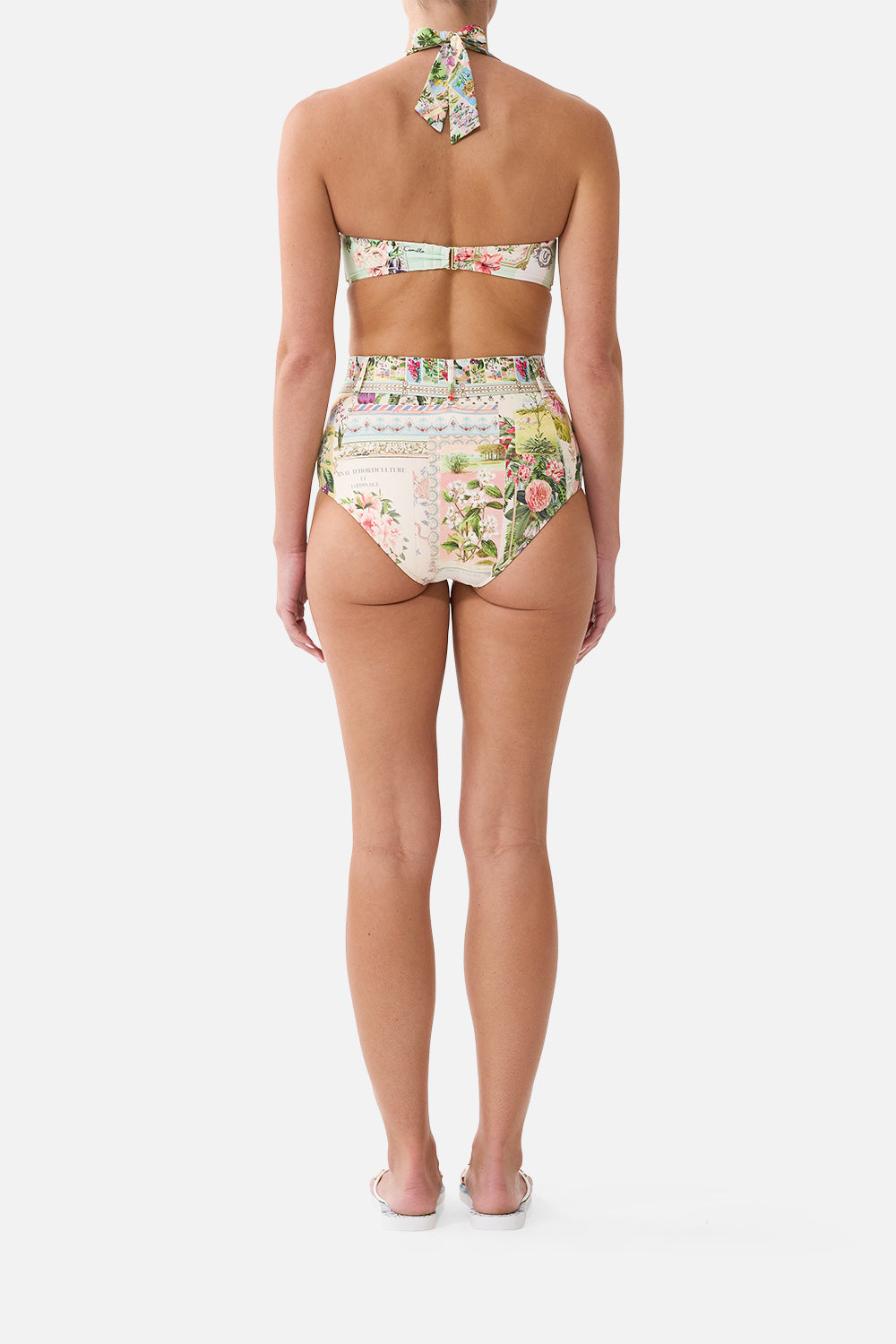 HIGH WAISTED BIKINI BOTTOM W BELT LA BELLE BOTANIQUE
