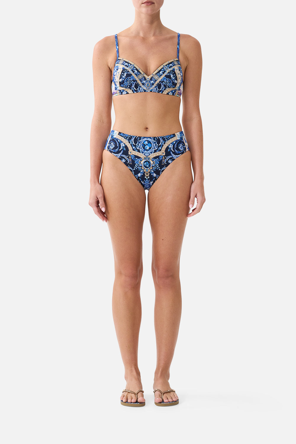 SWEETHEART NECK UNDERWIRE MOULDED BIKINI TOP SWEET SACRÉ BLEU
