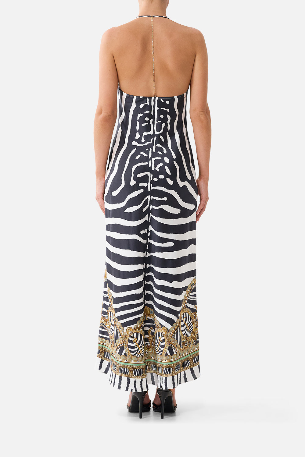 CHAIN DETAIL SLIP DRESS ZIG ZAG ZOO