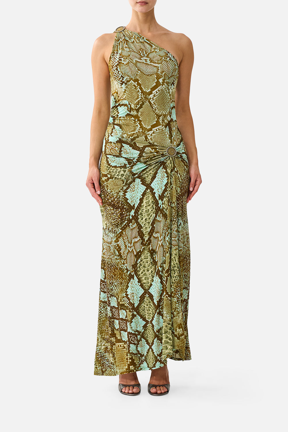 ONE SHOULDER ASYMMETRIC RUCHED DRESS MY SWEET SERPENTINE