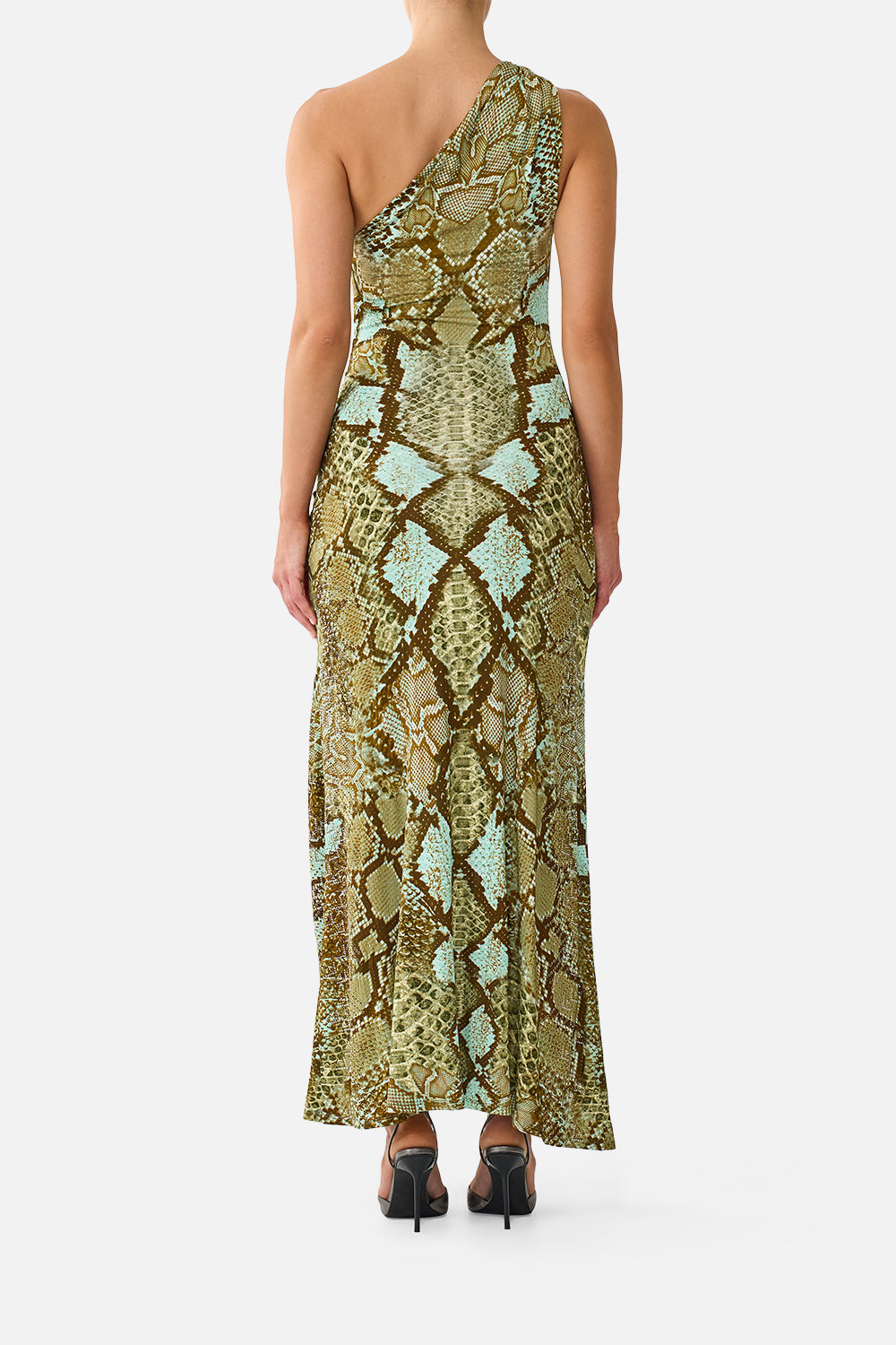 ONE SHOULDER ASYMMETRIC RUCHED DRESS MY SWEET SERPENTINE