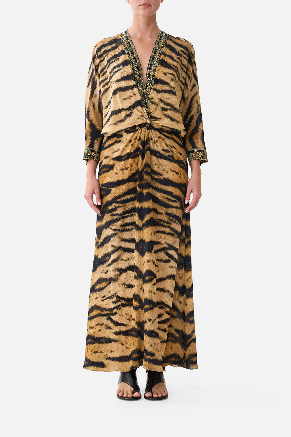 TWIST FRONT BATWING DRESS A WINK TO THE WILD