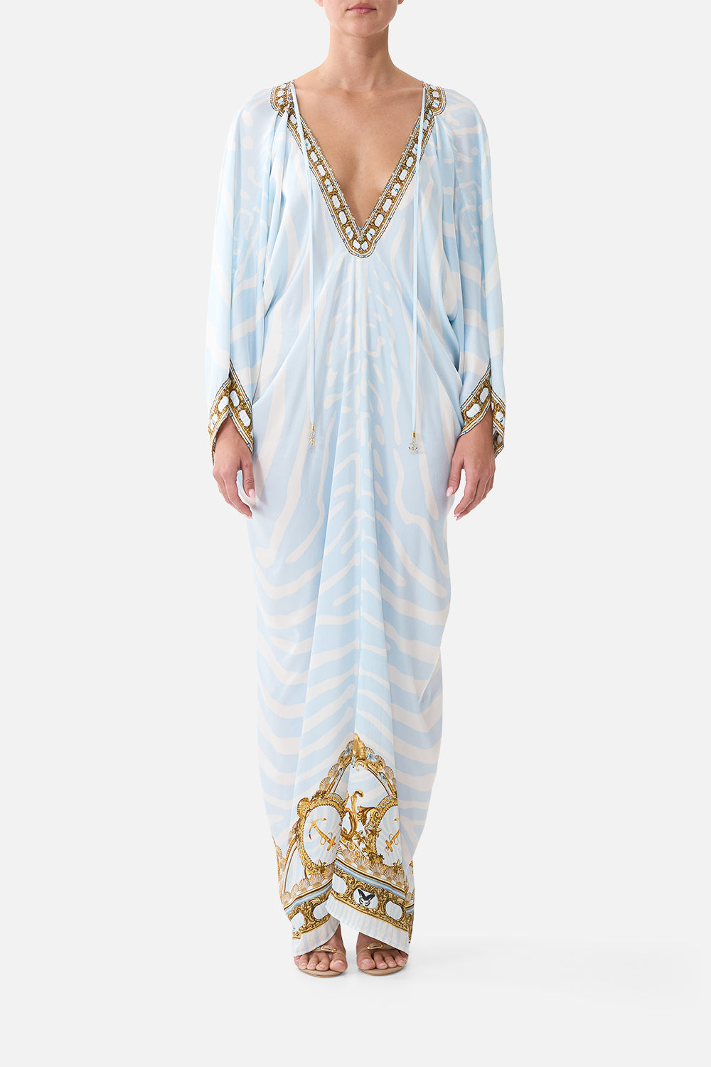 LONG DRAPED KAFTAN SPIRIT OF STRIPES