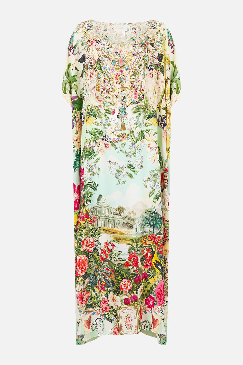 ROUND NECK KAFTAN LA BELLE BOTANIQUE