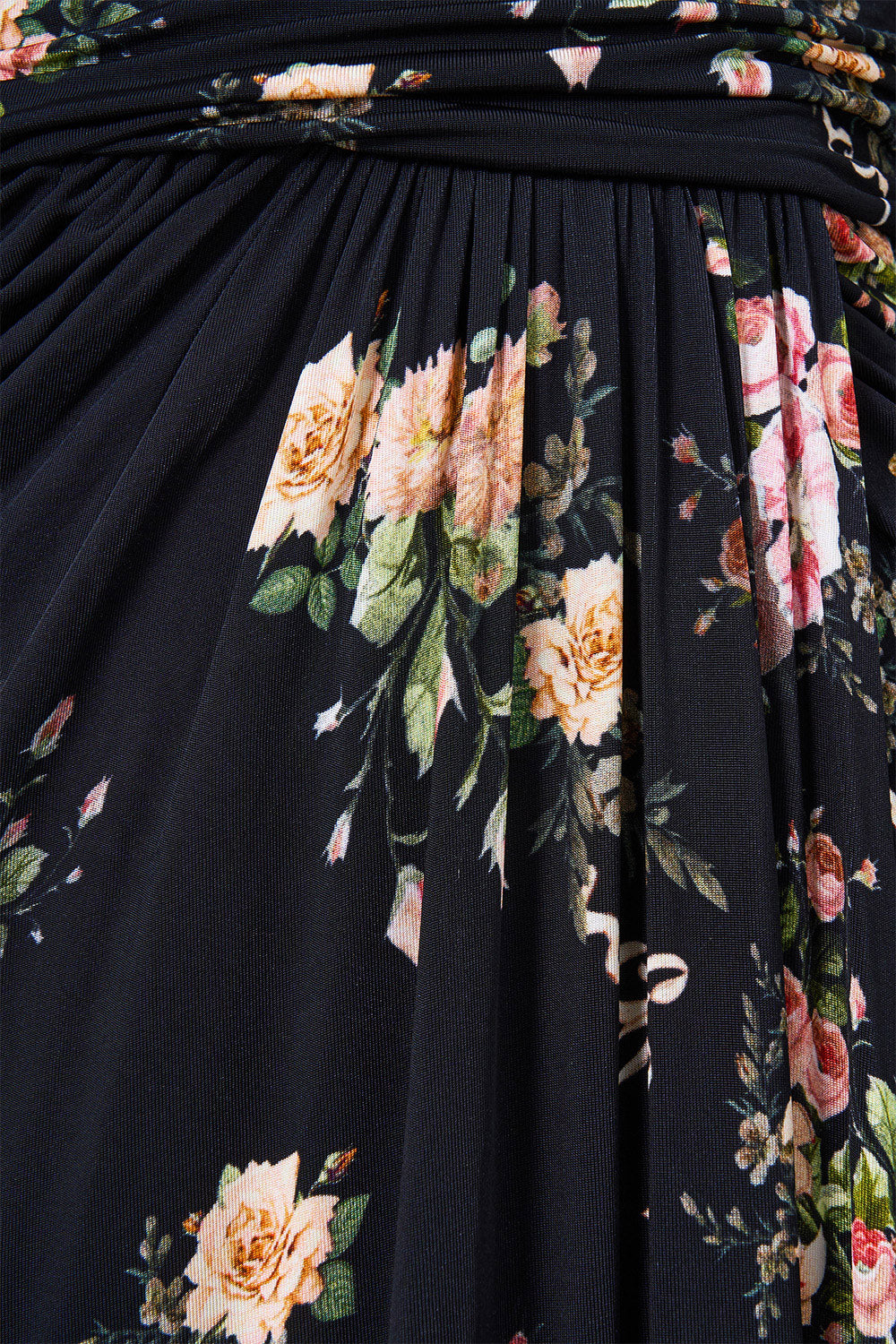 WAISTED DRAPED JERSEY DRESS VERSAILLES OR DIE