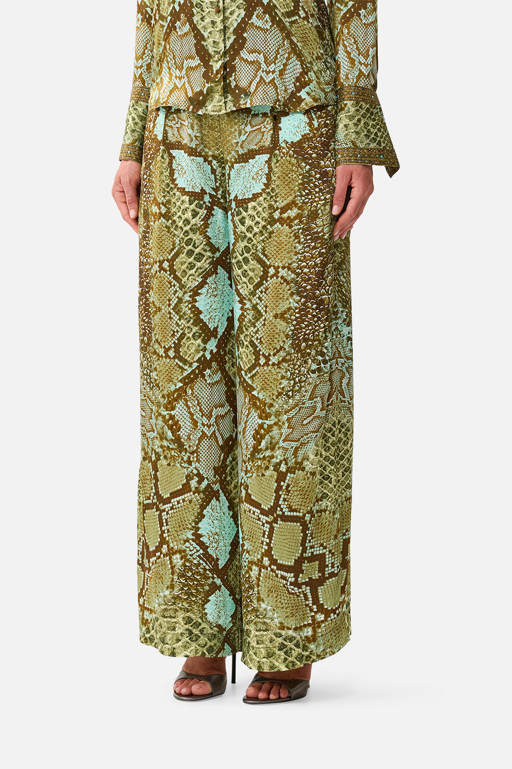 WIDE LEG WAISTED PANT MY SWEET SERPENTINE