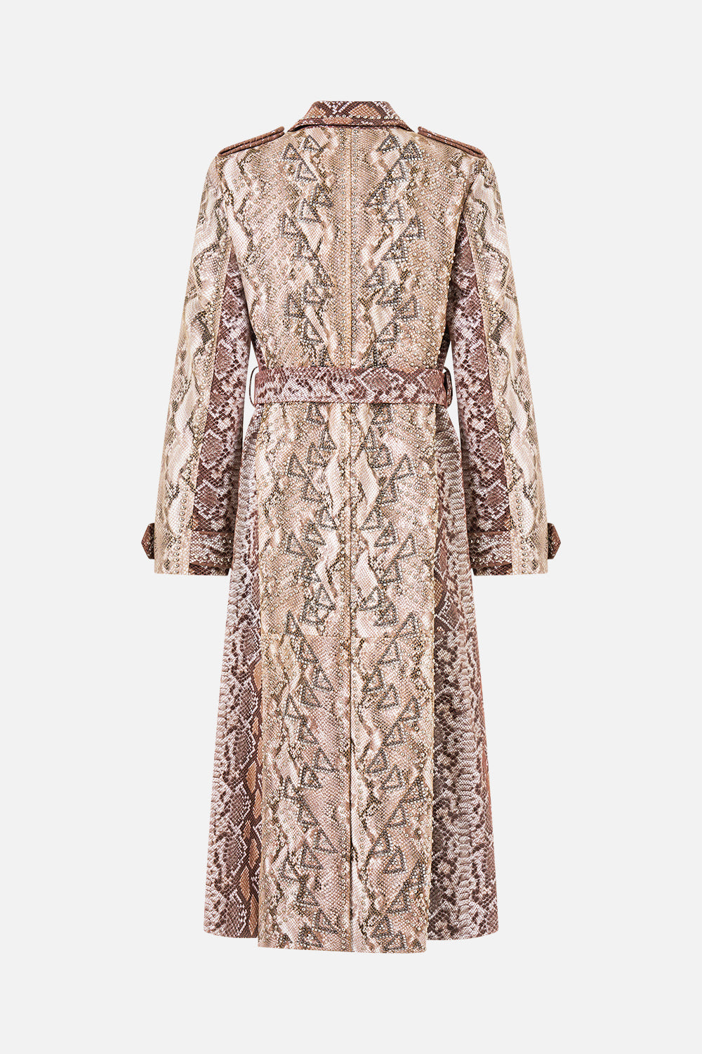 LEATHER TRENCH COAT ANIMALIA HEIRLOOMS