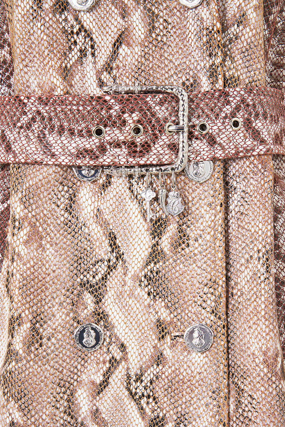 LEATHER TRENCH COAT ANIMALIA HEIRLOOMS