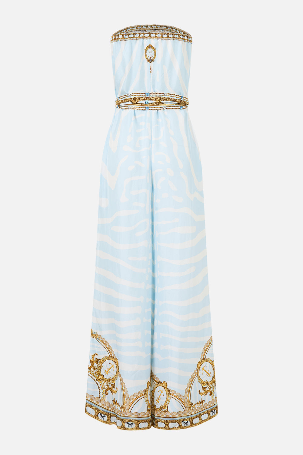 TIE WAIST STRAPLESS JUMPSUIT SPIRIT OF STRIPES