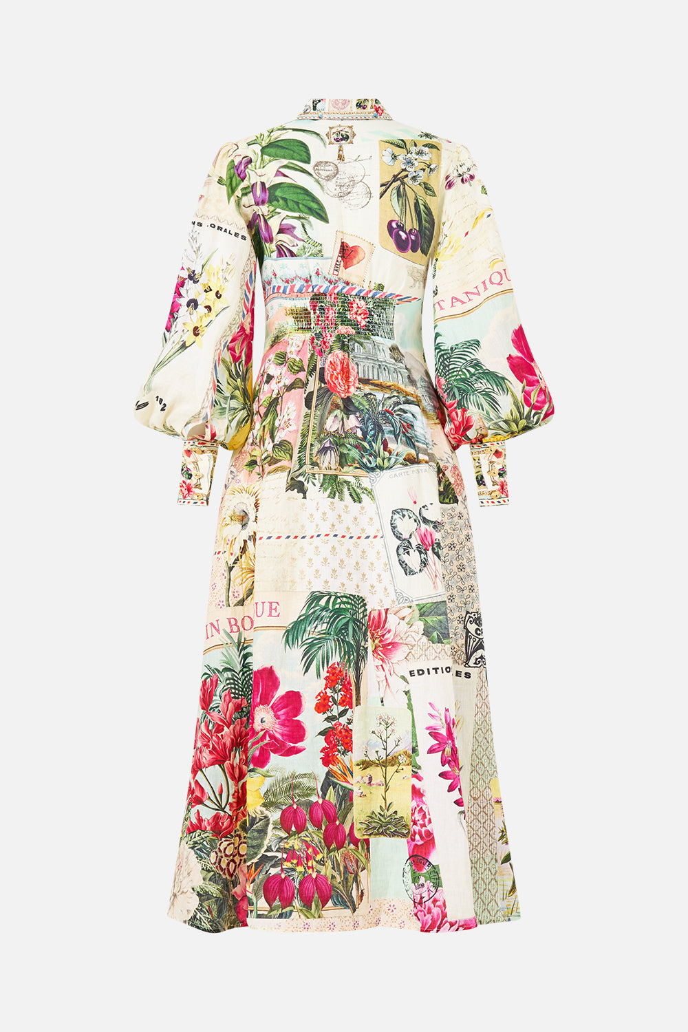 WAIST TIE SHIRT DRESS LA BELLE BOTANIQUE
