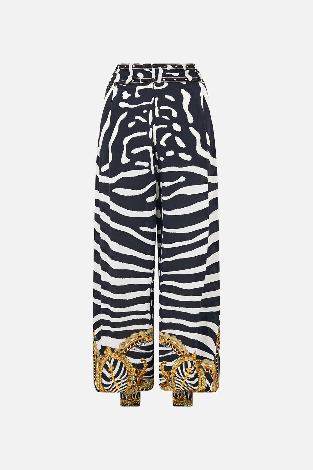 ASYMMETRICAL BELTED PANT ZIG ZAG ZOO