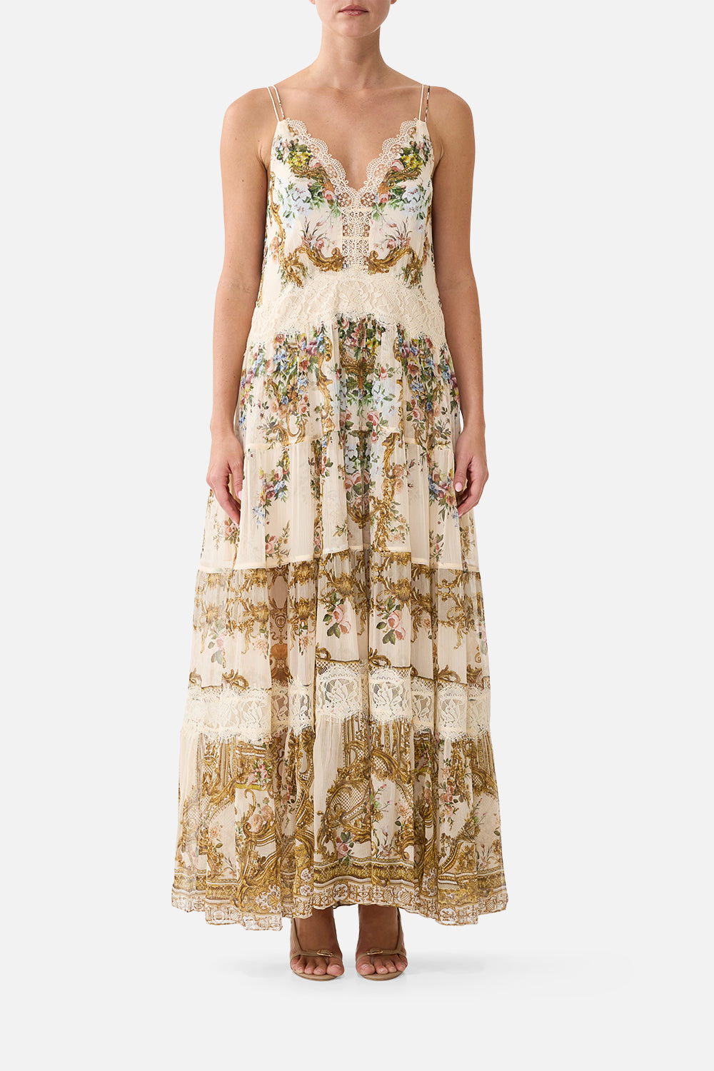 TRAPEZE TIERED DRESS WITH LINING A CERTAIN JE NE SAIS QUOI