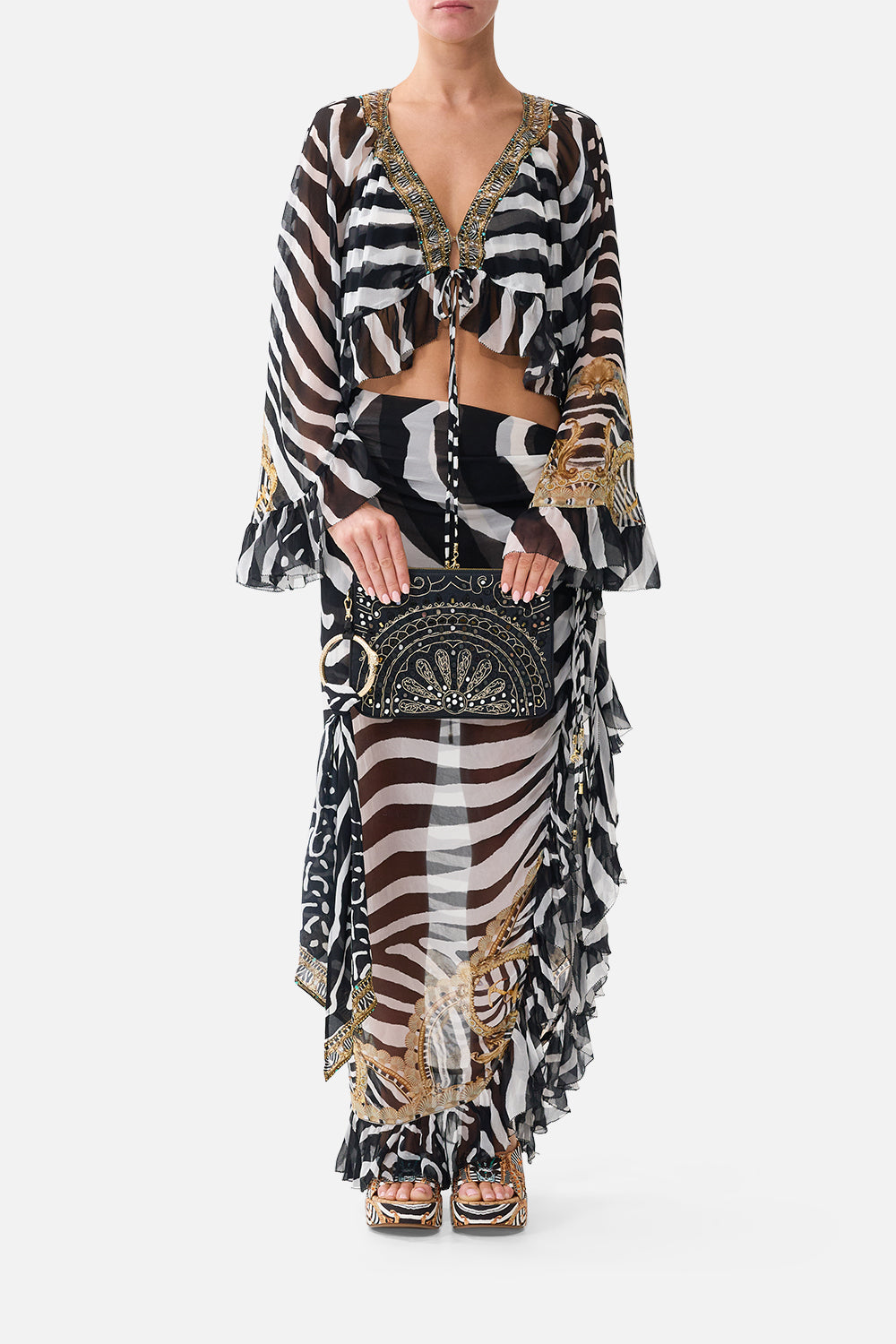 RING SCARF CLUTCH ZIG ZAG ZOO