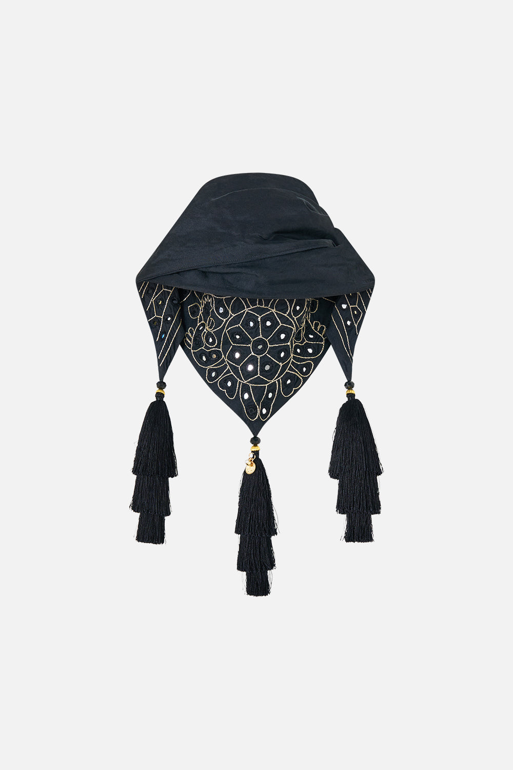 TRIANGLE SCARF WITH TASSELS ZIG ZAG ZOO