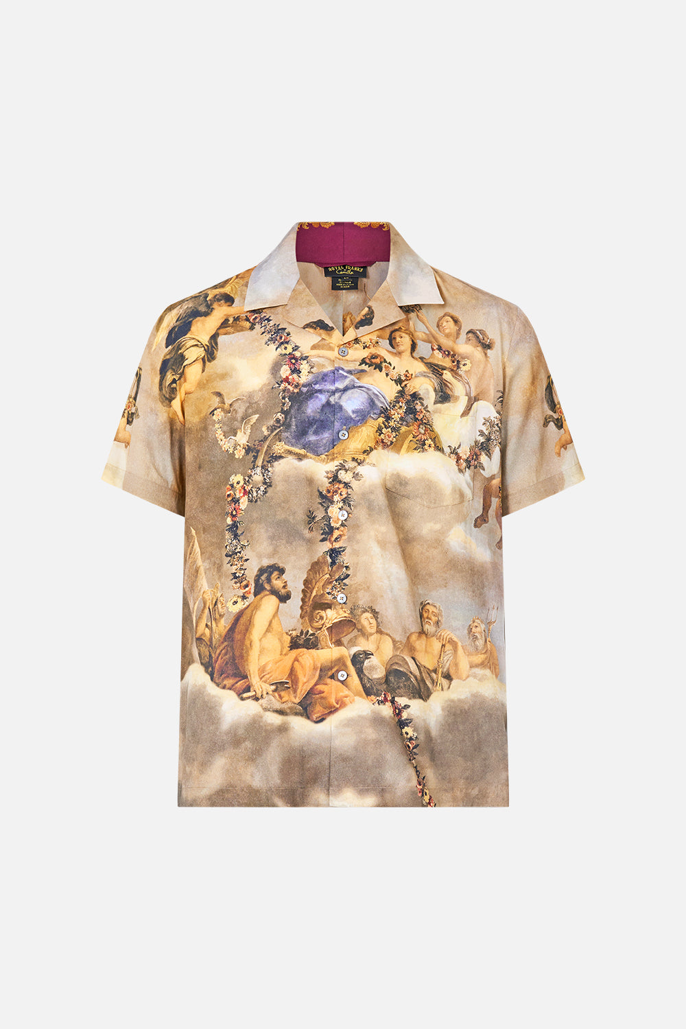 SHORT SLEEVE CAMP COLLARED SHIRT QUEEN OF BOHEMIA