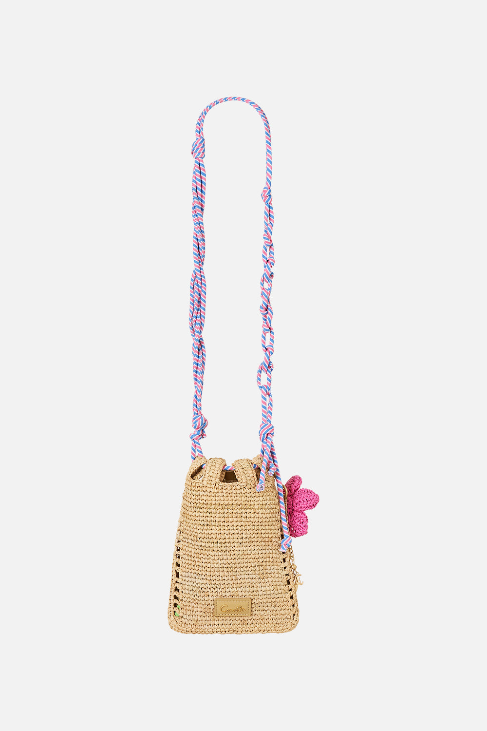 RAFFIA CROSSBODY HIP BAG LA BELLE BOTANIQUE