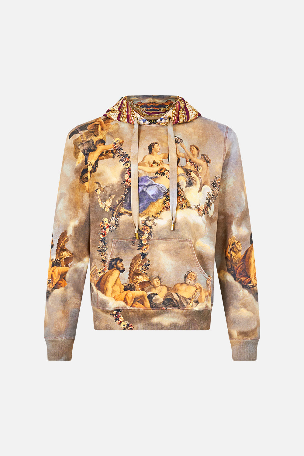 CONTRAST HOODED SWEATSHIRT QUEEN OF BOHEMIA