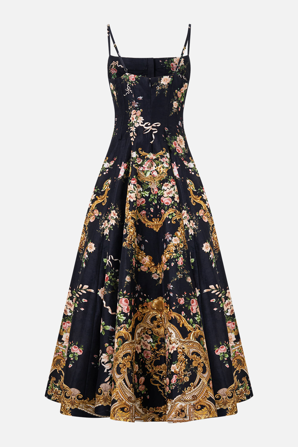 CORSET DRESS WITH LONG FLARED SKIRT VERSAILLES OR DIE