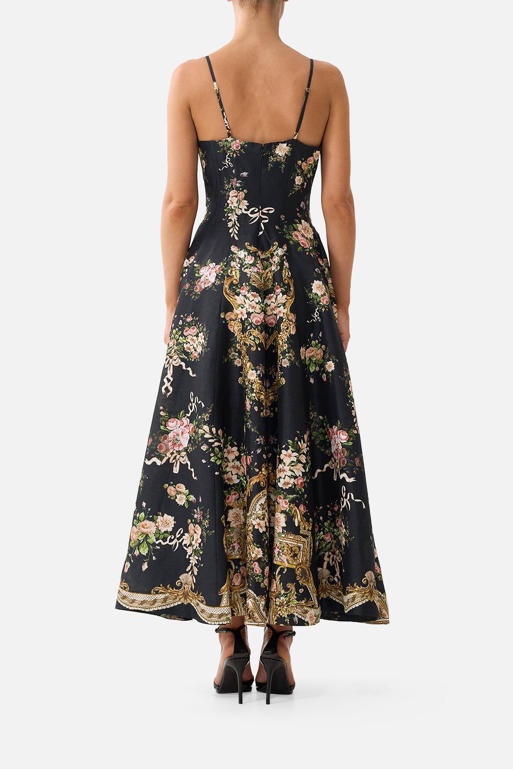 CORSET DRESS WITH LONG FLARED SKIRT VERSAILLES OR DIE