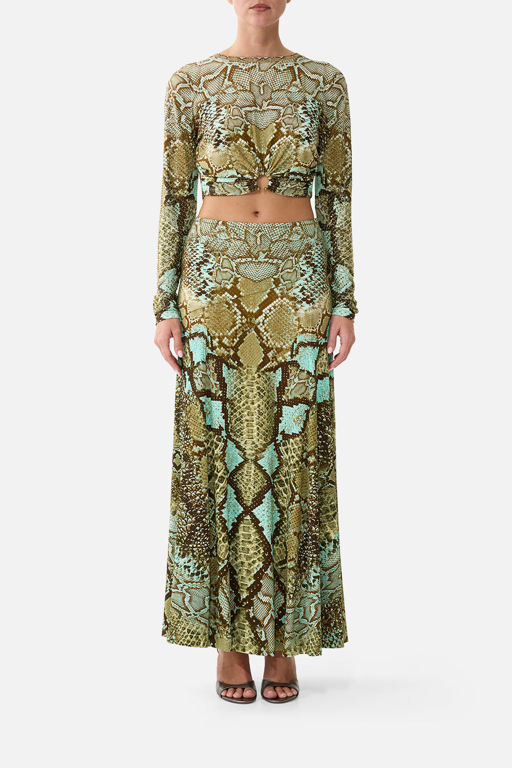 JERSEY LONG SLEEVE TOP WITH HARDWARE MY SWEET SERPENTINE