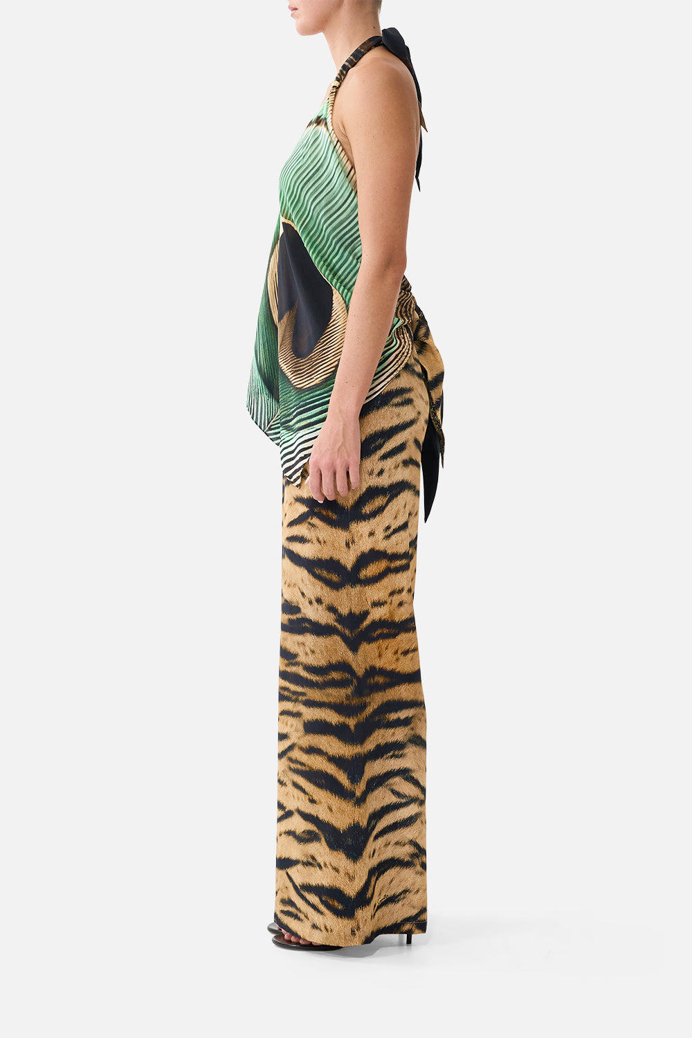 SCARF TIE TOP A WINK TO THE WILD