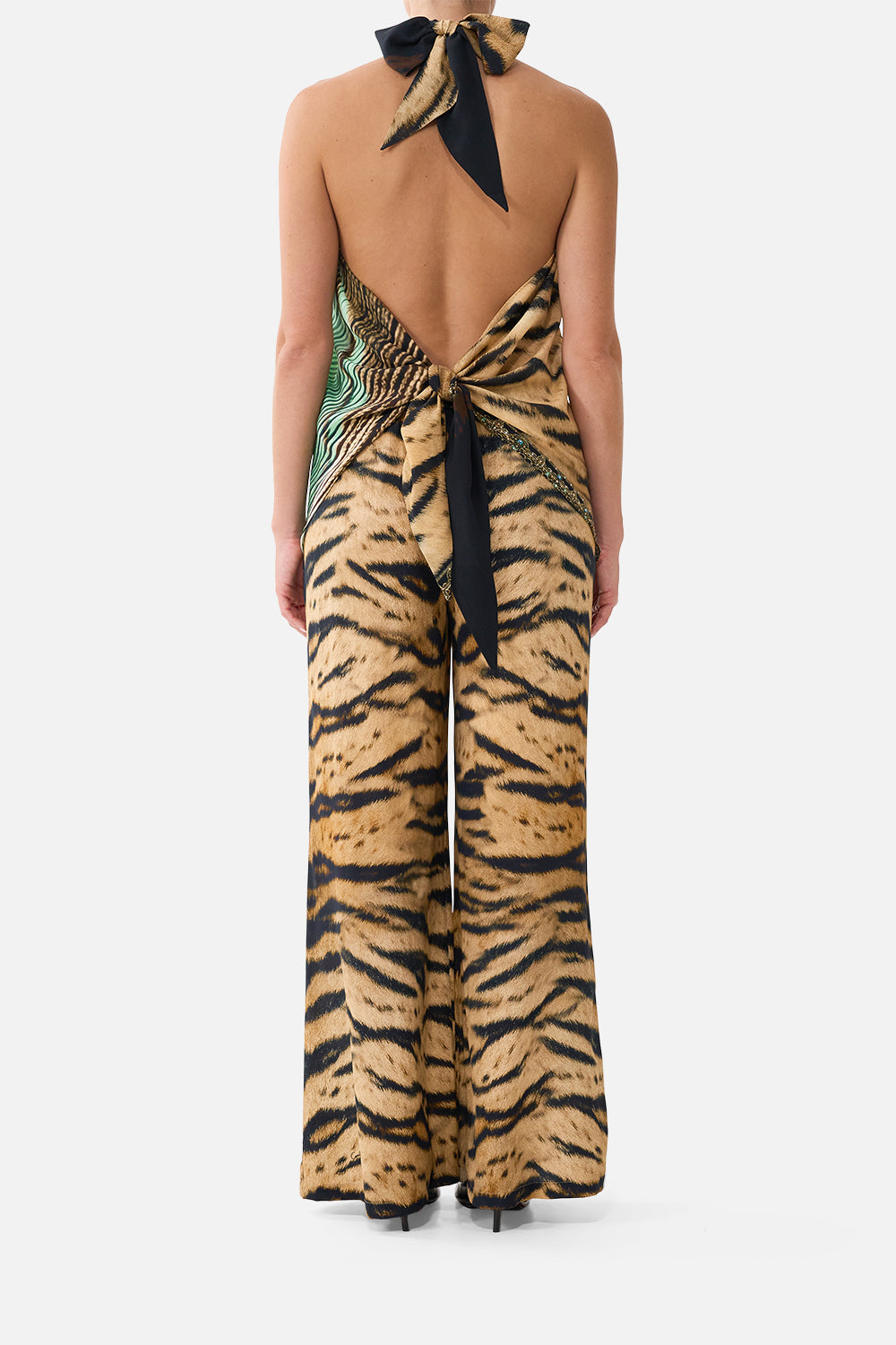 SCARF TIE TOP A WINK TO THE WILD