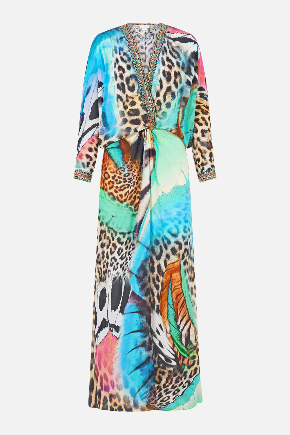 TWIST FRONT BATWING DRESS BUTTERFLY BOHEMIA