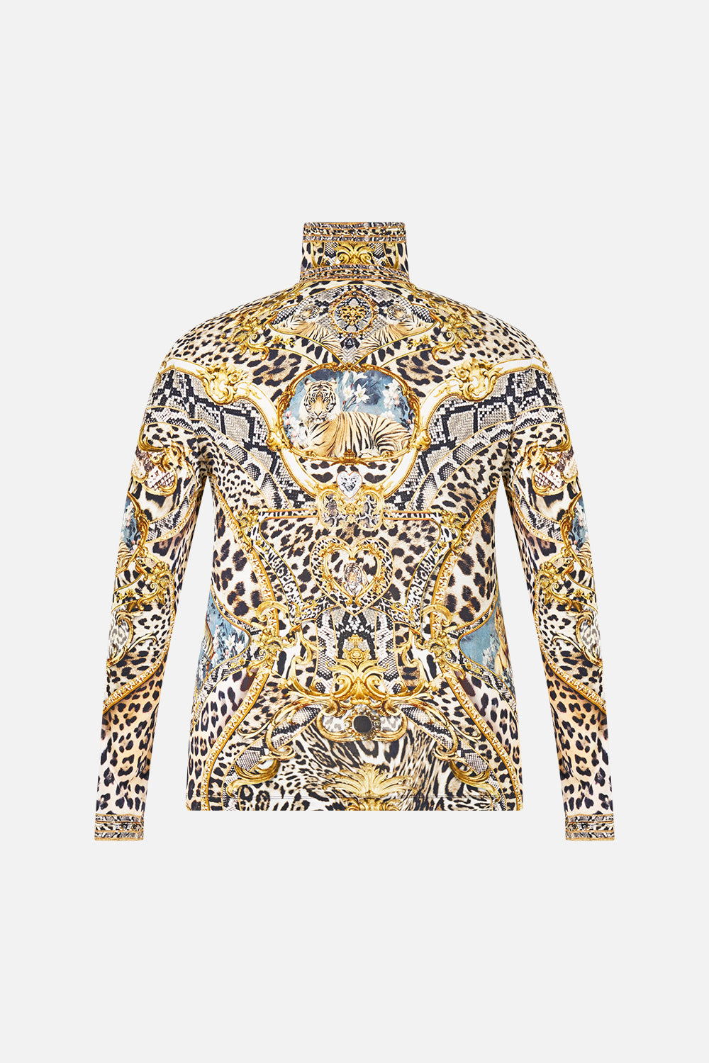 JERSEY TURTLENECK LEOPARD LIBERTINE
