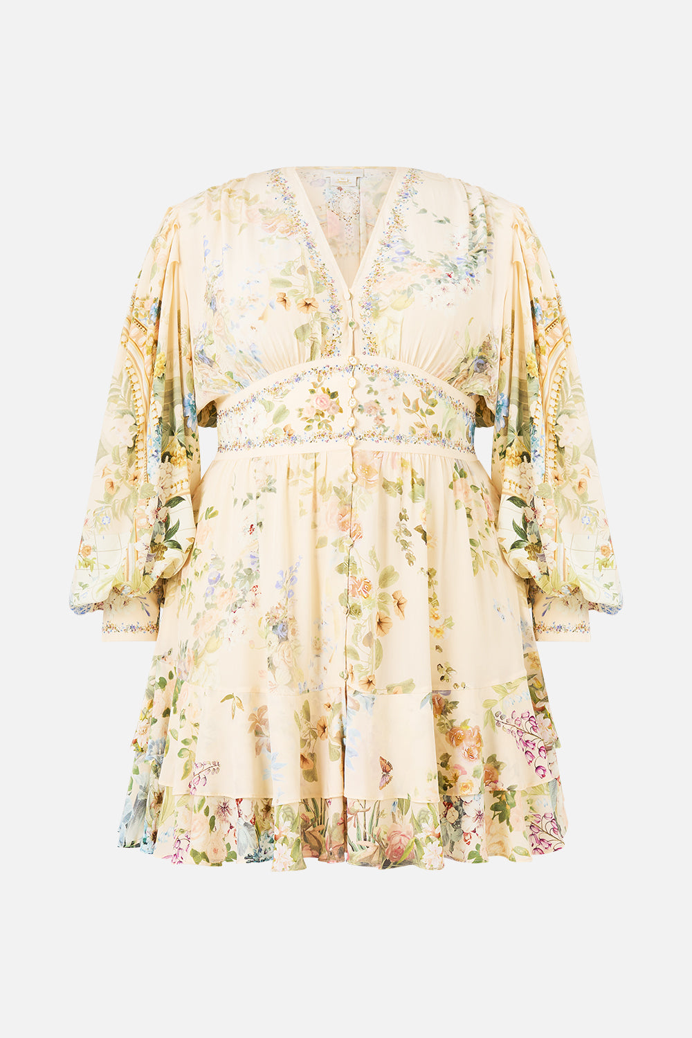 BUTTON FRONT FRILL DRESS MIDSUMMER MASTERPIECE