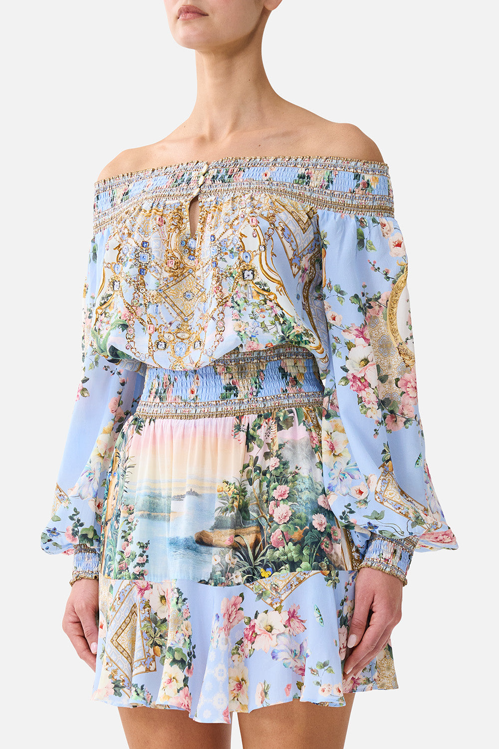 OFF SHOULDER SHORT DRESS SISI SOCIETY