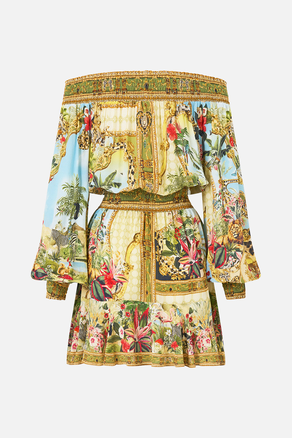 The CAMILLA OFF SHOULDER SHORT DRESS WANDERLUST EMPIRE