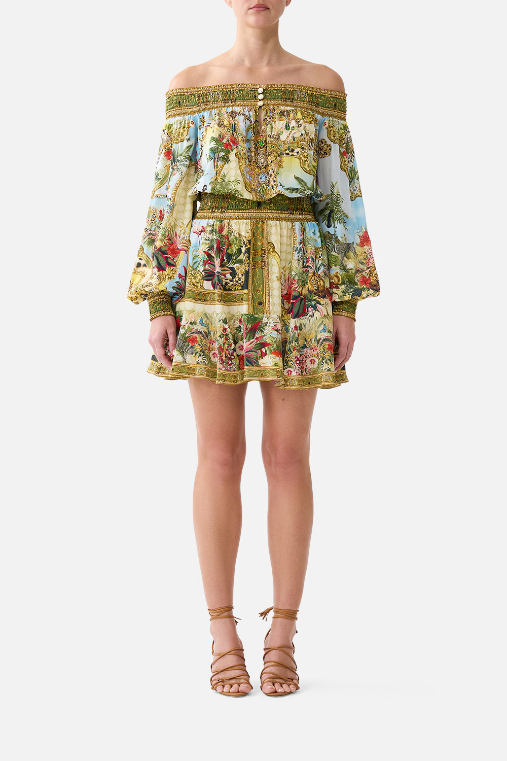 The CAMILLA OFF SHOULDER SHORT DRESS WANDERLUST EMPIREWANDERLUST EMPIRE