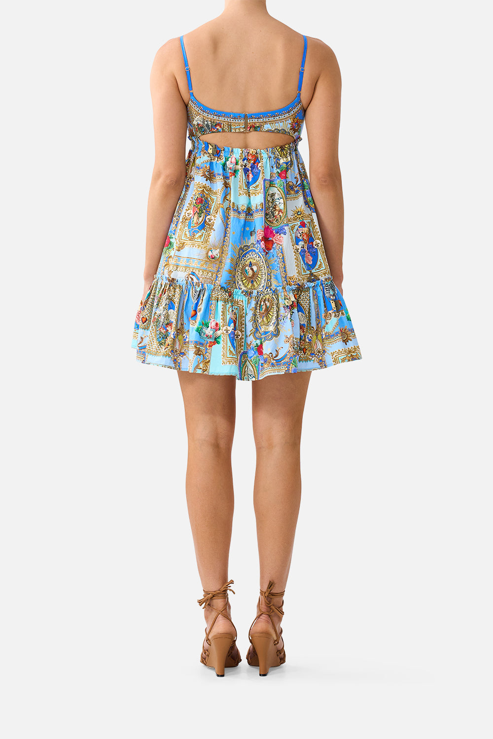 SHORT DRESS WITH JERSEY BODICE VERSES IN VINTAGE
