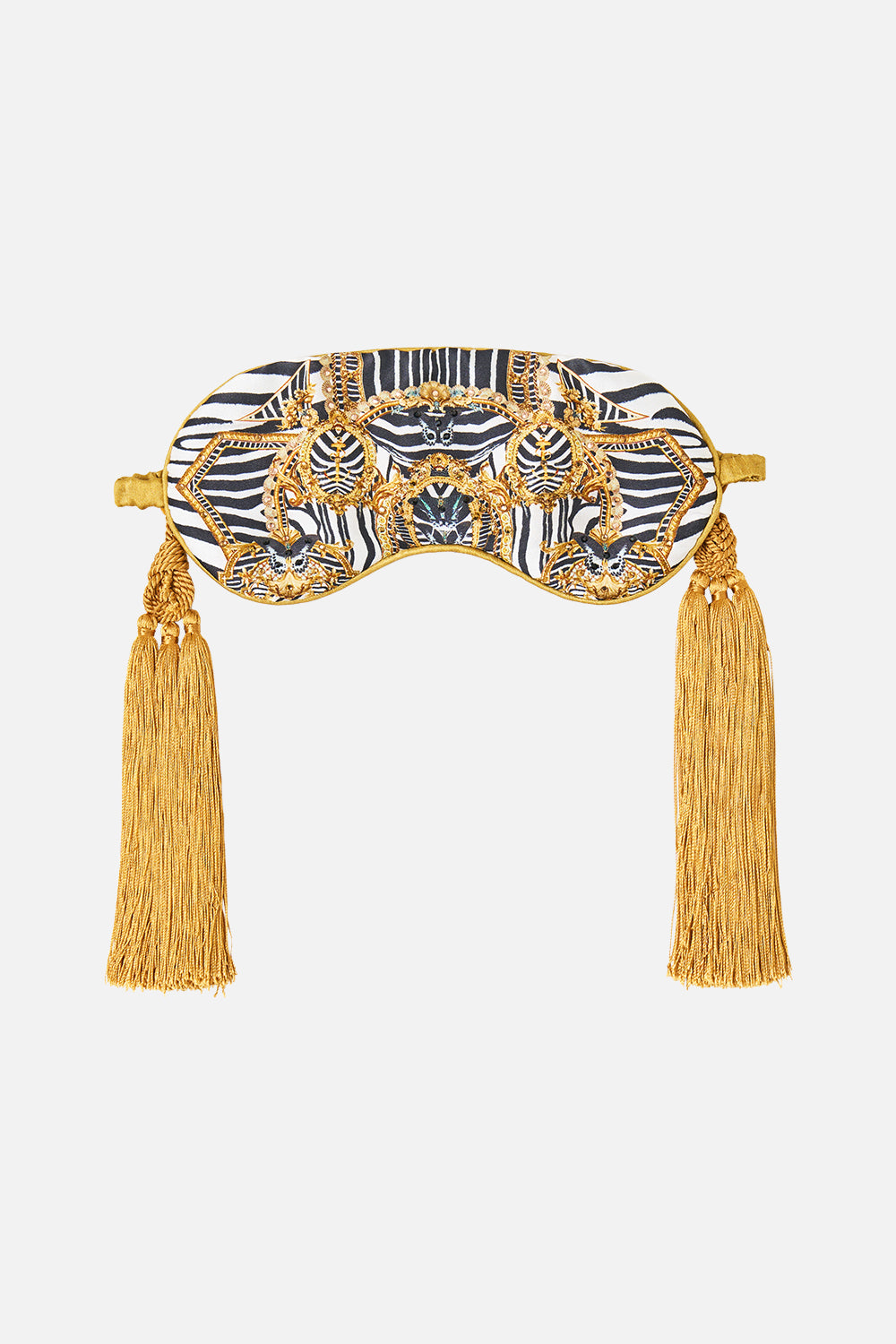 PILLOWCASE AND EYE MASK WITH TASSELS SET ZIG ZAG ZOO