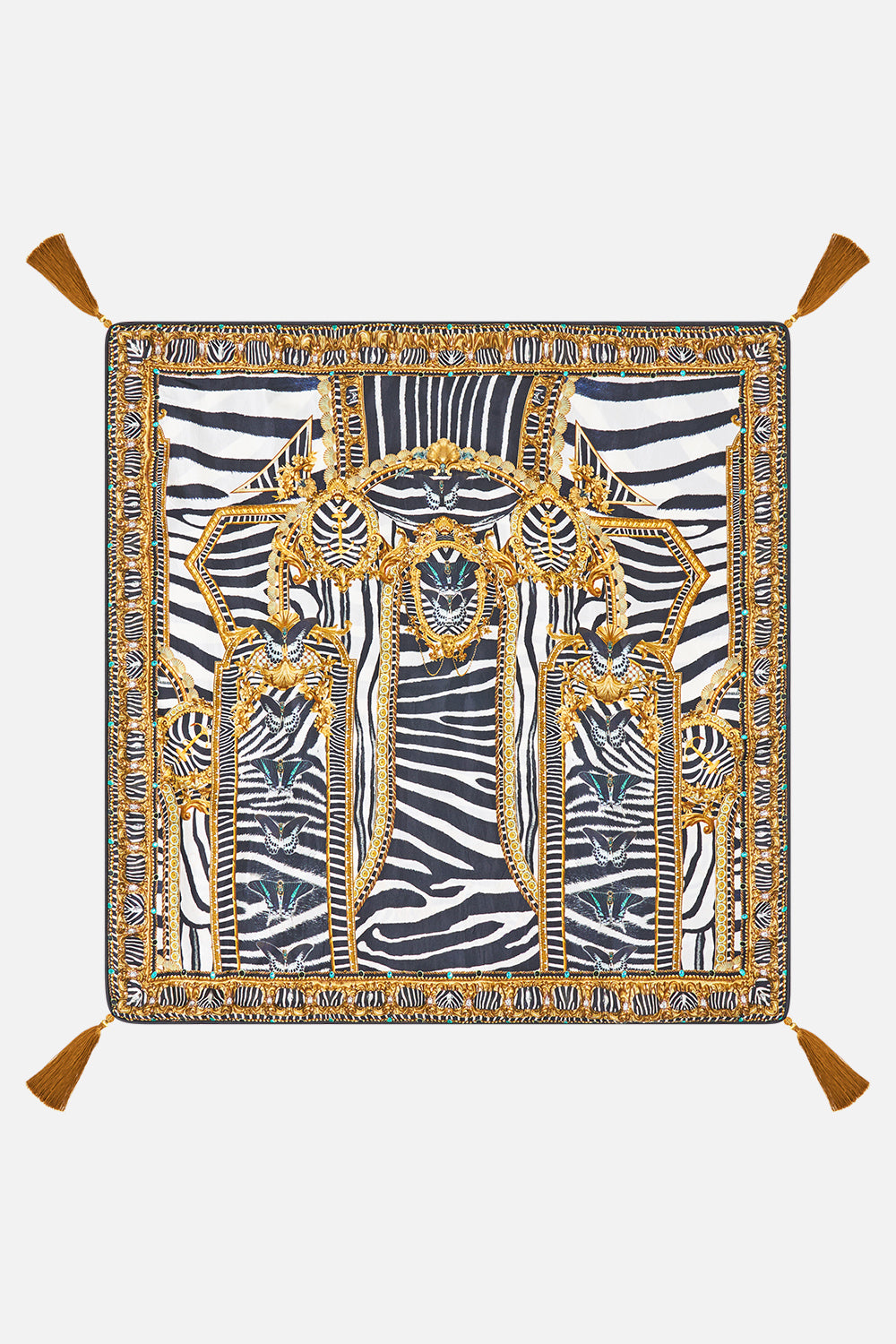 LARGE SQUARE CUSHION ZIG ZAG ZOO