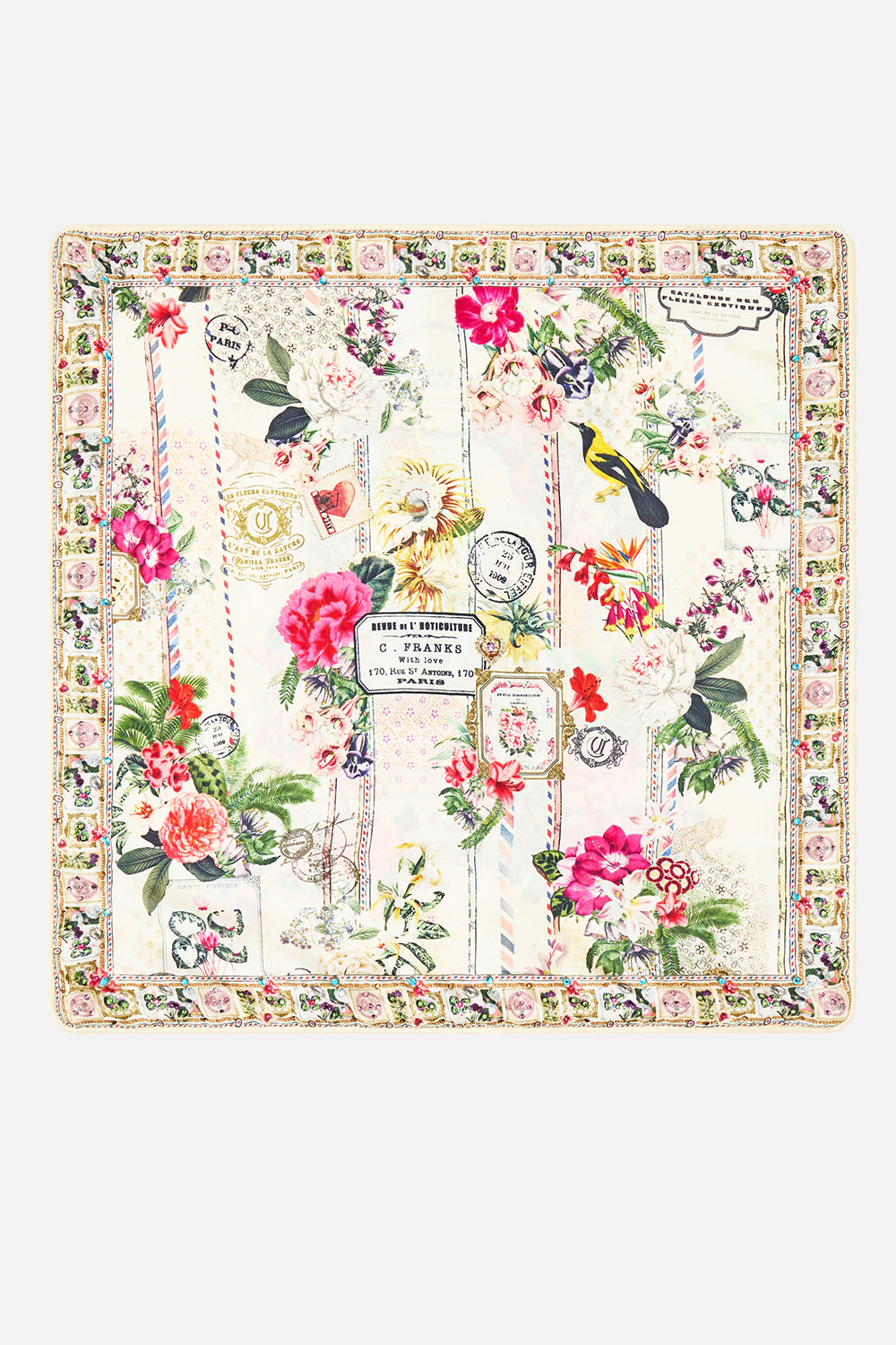 SMALL SQUARE CUSHION LA BELLE BOTANIQUE