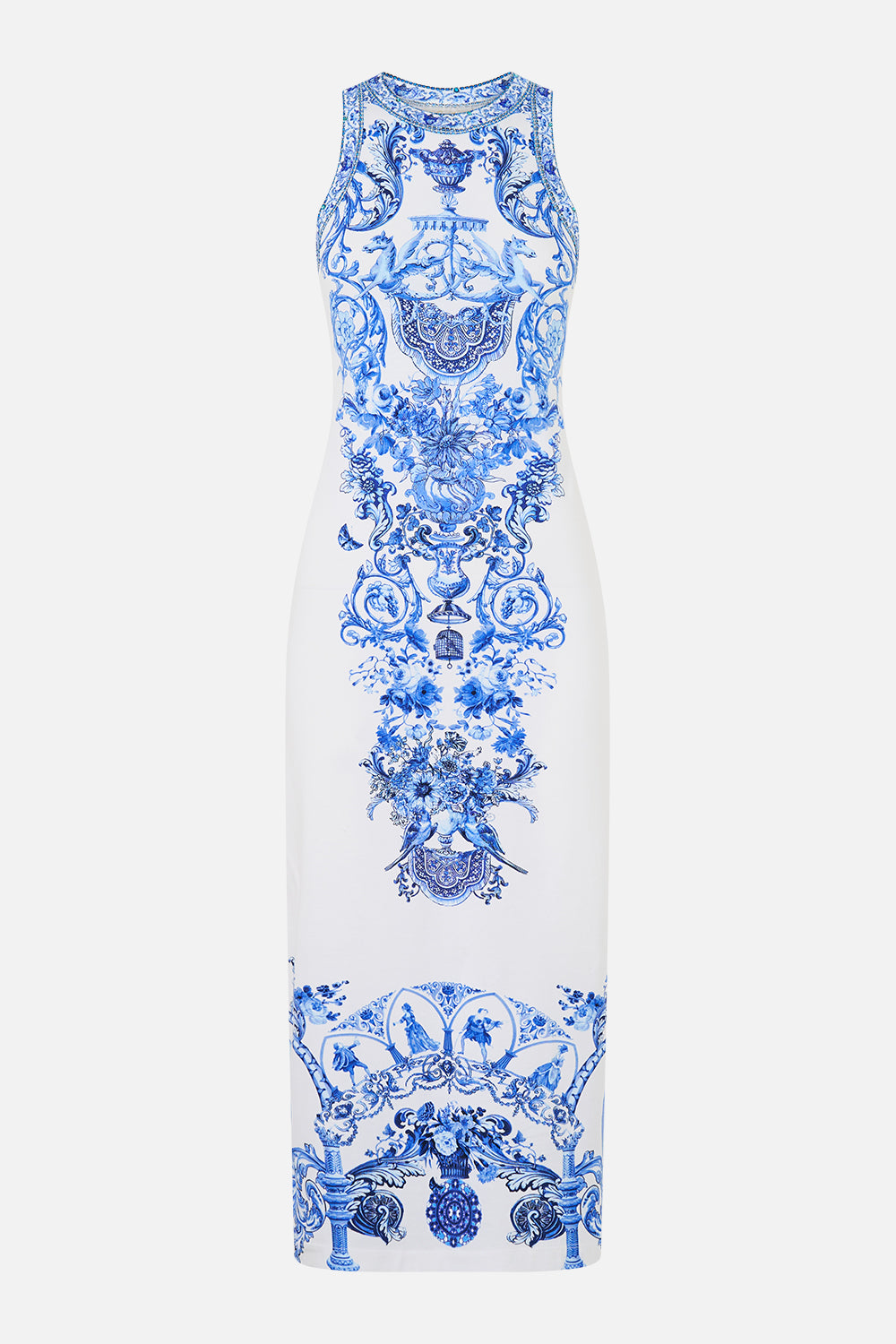 JERSEY TANK DRESS CERAMIC PANORAMIC