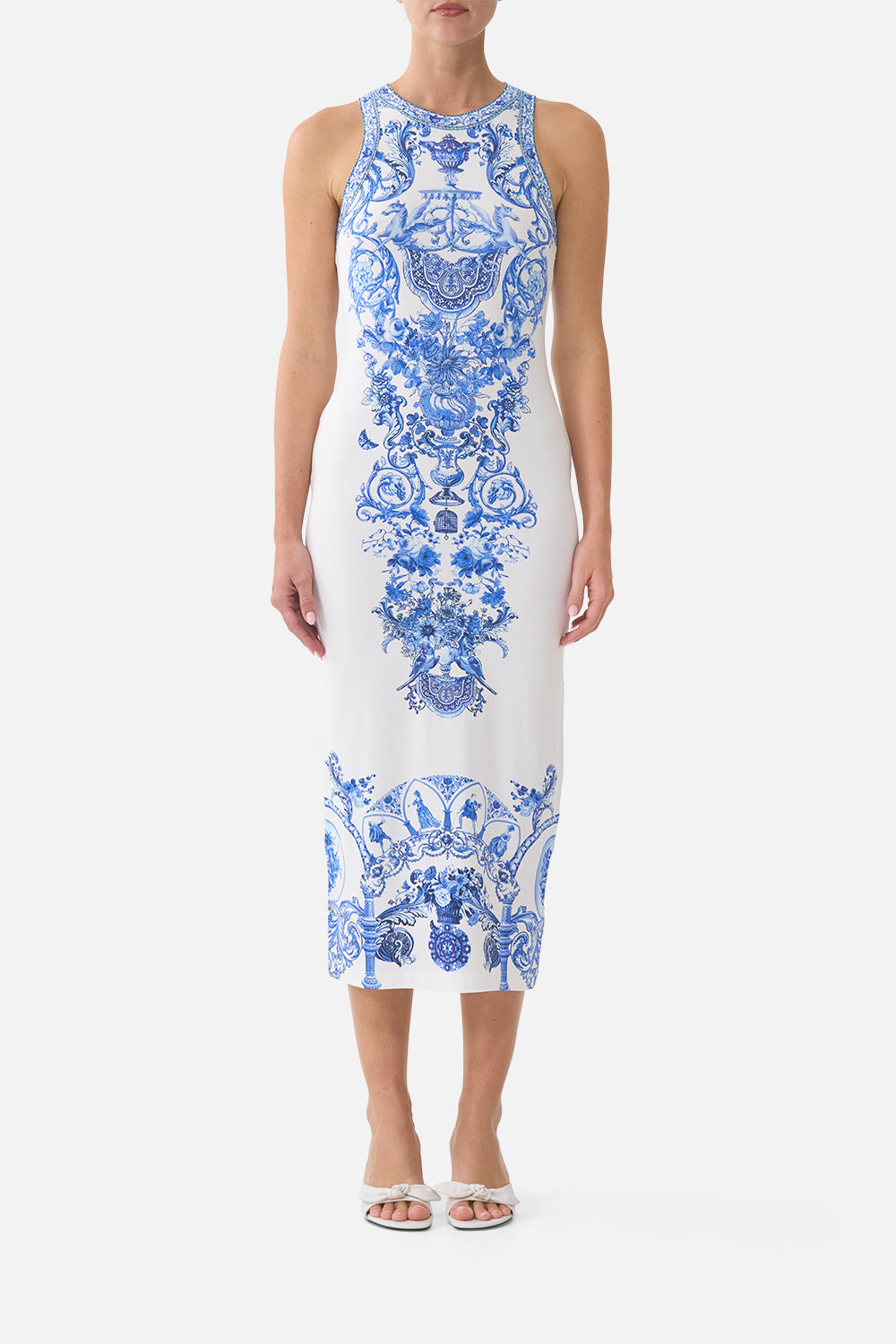 JERSEY TANK DRESS CERAMIC PANORAMIC