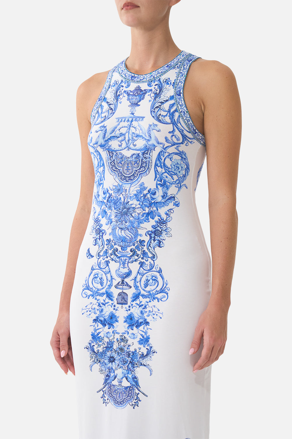 JERSEY TANK DRESS CERAMIC PANORAMIC