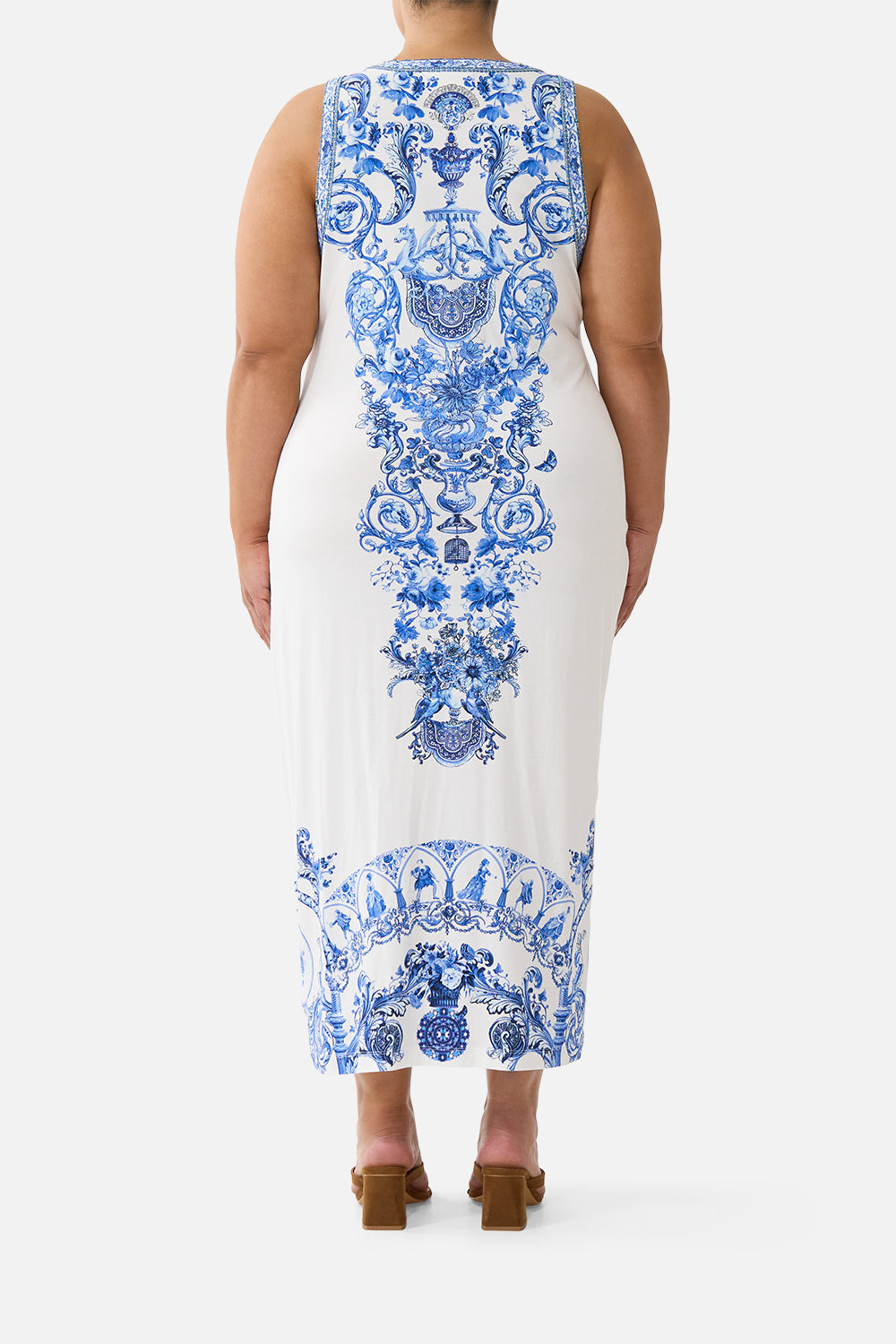 JERSEY TANK DRESS CERAMIC PANORAMIC