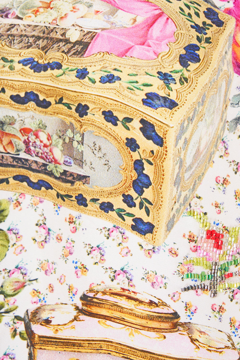 The CAMILLA Relaxed Collared Shirt With Pocket in our In The Heart Of Art print.