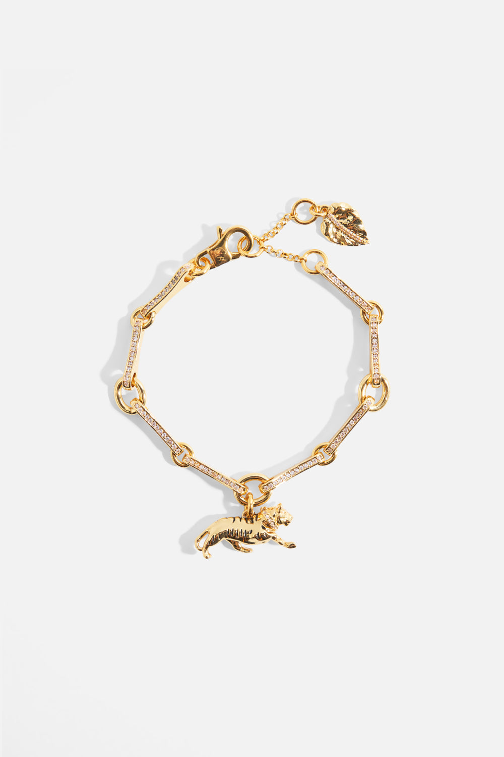 The CAMILLA GILDED REALMS LEOPARD BRACELET GOLDGOLD